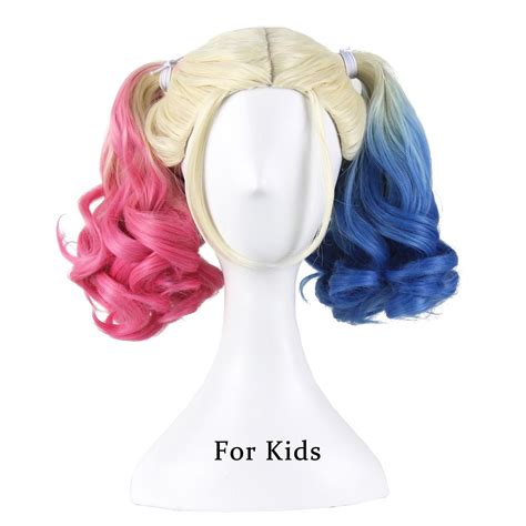 harley quinn costume and wig|harley quinn wigs for kids.